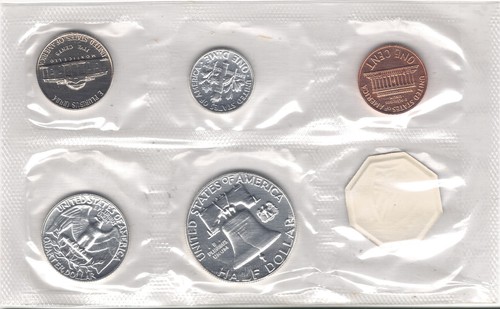 US 1960 SILVER PROOF SET of 5-Coins in Original Cello Wrap & Envelope with COA - Picture 4 of 4