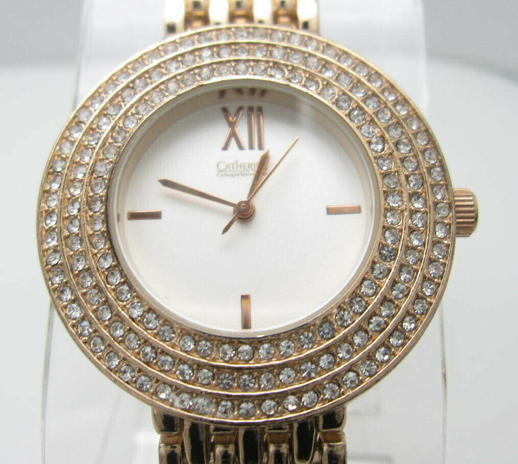 Women's Catherine Malandrino WR Analog 39mm Dial Crystals Watch (D50)