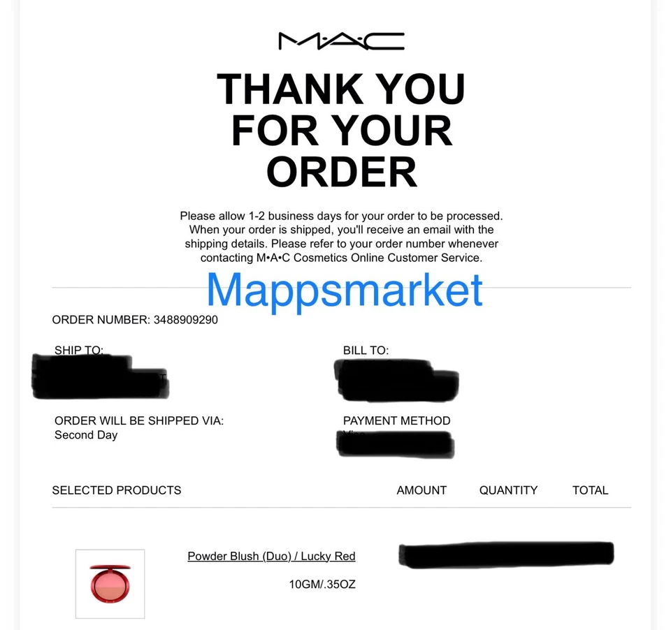 NIB MAC Lucky Red Lunar New Year Powder Blush Duo in MELBA/LOVECLOUD .35oz/10g - Image 2 of 4