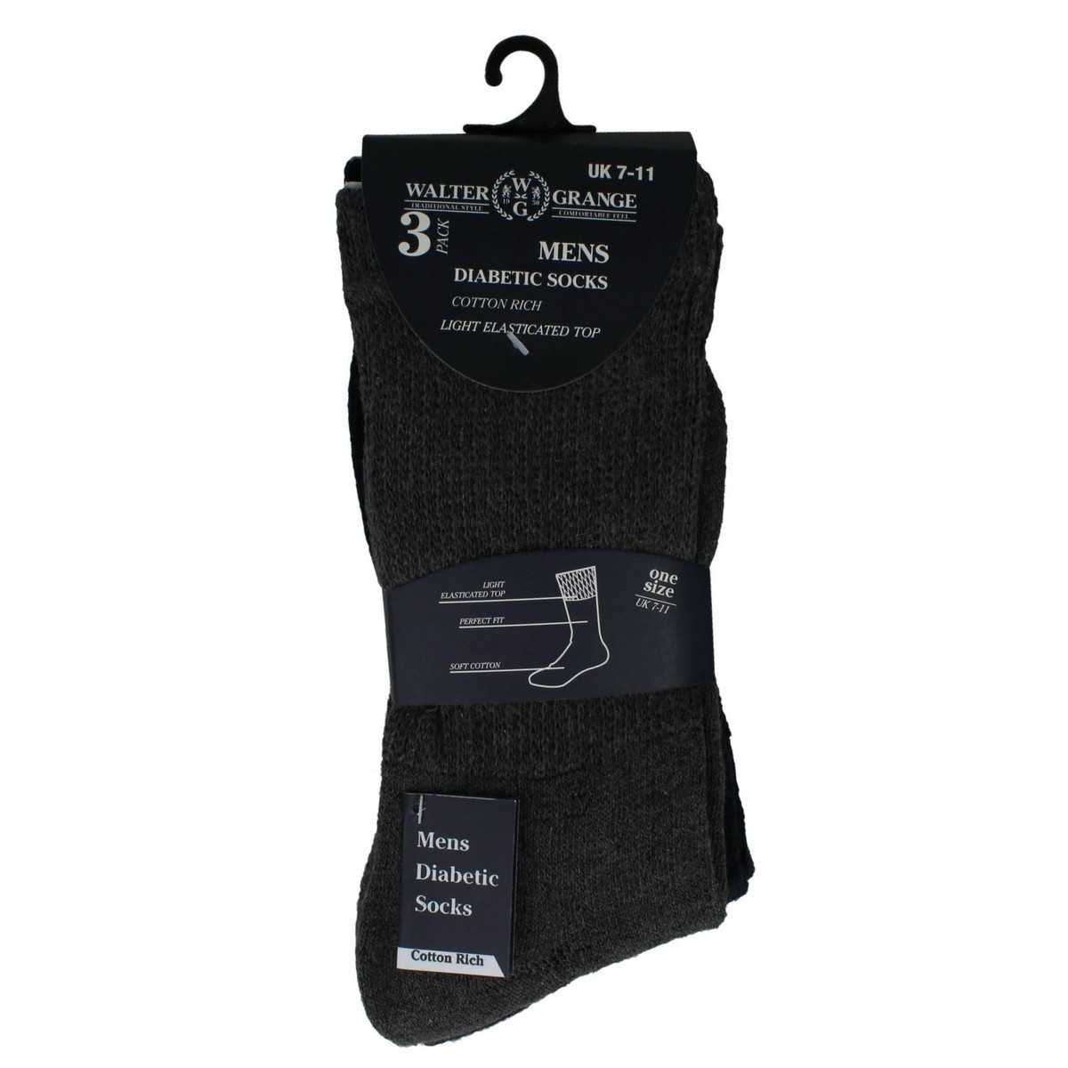 Diabetiker Spezialsocke - Schwarz Für Herren | Diabetikersocken