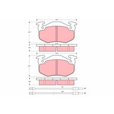 Plaquette de frein Citroen BX