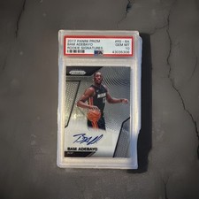 Panini 2017-18 Prizm Rookie Signatures Bam Adebayo RS-BA PSA 10 Autograph Heat