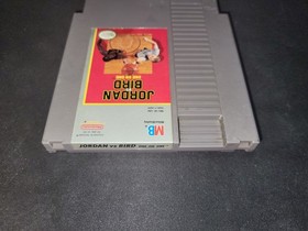 Jordan vs. Bird: One on One Authentic Nintendo NES EXMT condition game cartridge