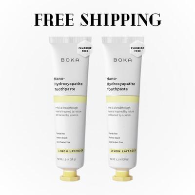 Boka Fluoride Free Travel Size Toothpaste-Nano Hydroxyapatite, Remineralizing, S