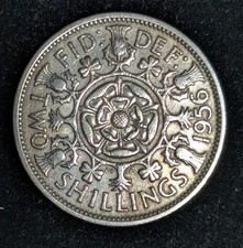 1956 Great Britain Two (2) Schilling Circulated KM# 906