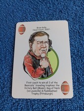 Brian Kelly Card Cincinnati Bearcats Hero Decks Playing Card Football Card