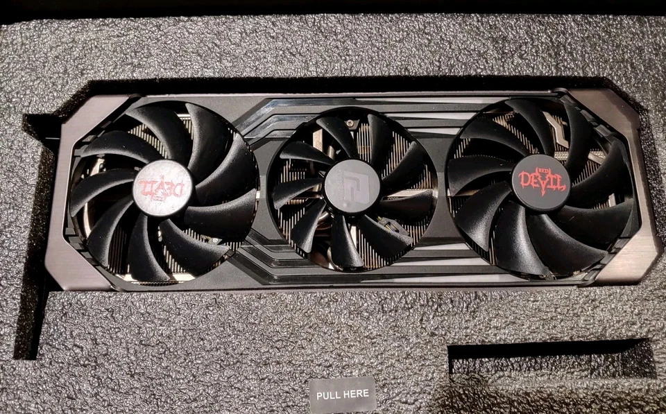 GPU PowerColor Red Devil AMD Radeon RX 6700 XT 6700XT 12 GB GDDR6 ligeramente usada Foto 2 de 4