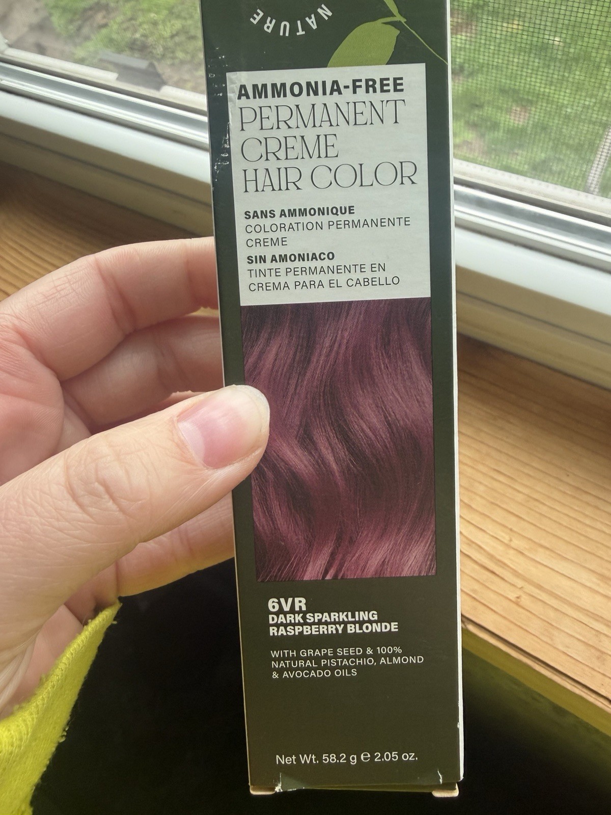 Ion Natural Ammonia-Free Permanent Hair Dye Cream 6VR Dark Sparkling Raspberry