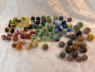 Vintage marble lot of 92