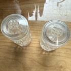 Vintage “basket weave” Clear Glass Salt & Pepper Shakers, French Craftsmanship — photo 2