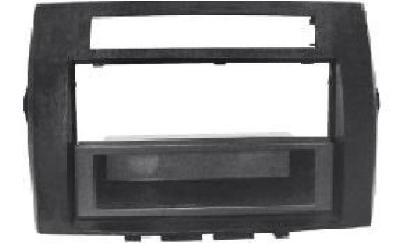 Support autoradio 1DIN Toyota Corolla Verso 05-09 en ABS noir haute résistance avec vide-poche