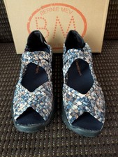 Women's Size EU 39 Bernie Mev Claudia Slip Ons In Navy Camo