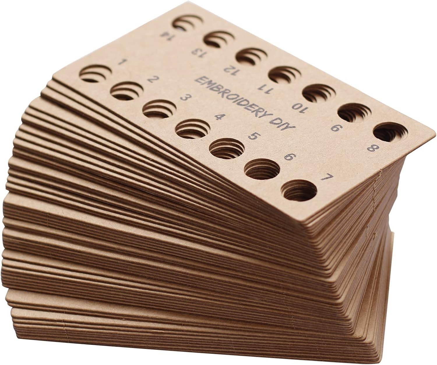 Floss Brown Paper Cross Stich Thread Holder For Work Studio