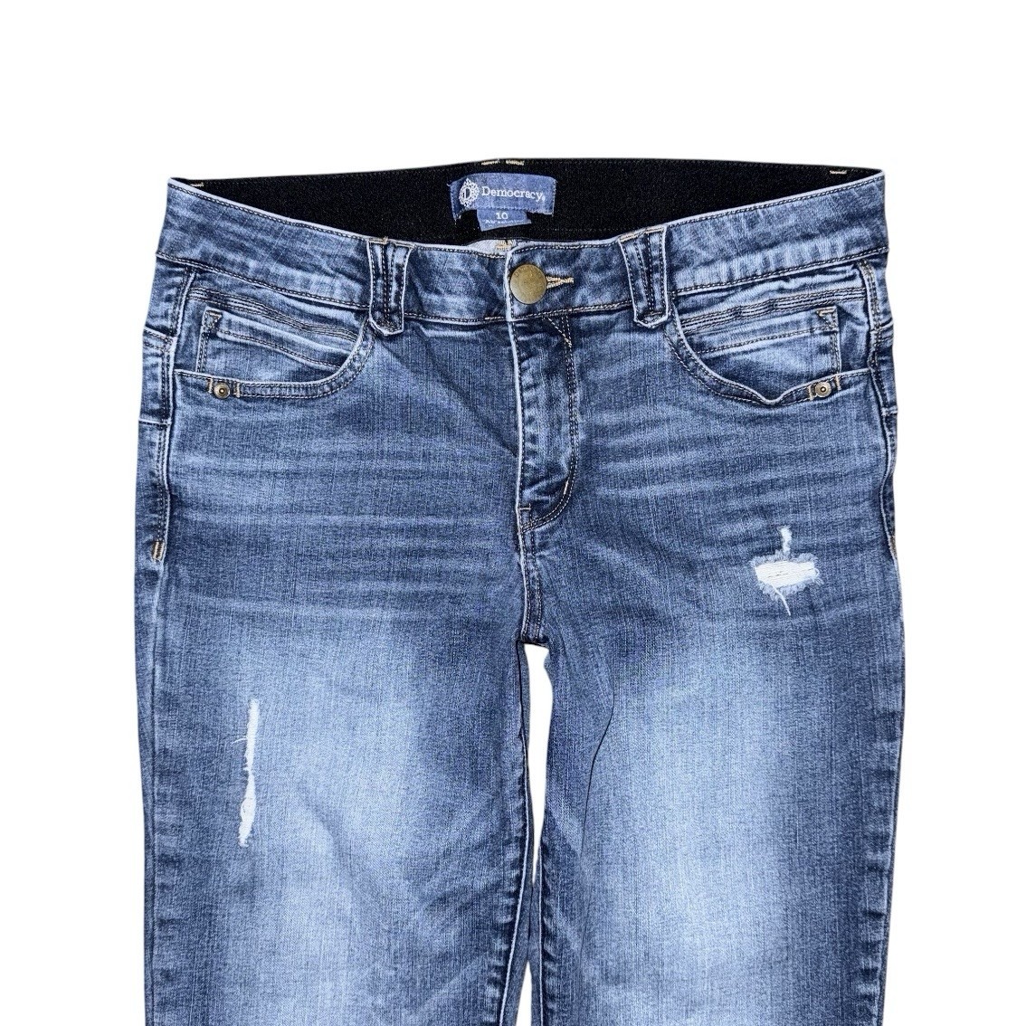 Democracy Ab Solution Distressed Medium Blue Wash… - image 3