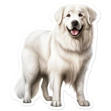 Great Pyrenees Dog - Vinyl Decal Sticker - Car Window Laptop - ebn12158