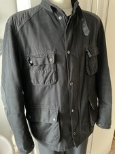 Barbour Wachsjacke Weir Biker Black International Top XXL A7