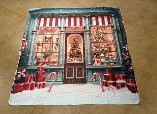 6x6 Kate Backdrop Candy Cane Storefront