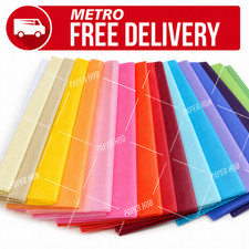 TISSUE PAPER 17 GSM GIFT WRAPPING CRAFT acid free 750x500mm ECO FRIENDLY