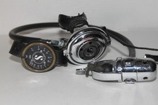 Vintage Scubapro MK5 Regulator Vintage Scuba Diving and Depth Gauge - untested