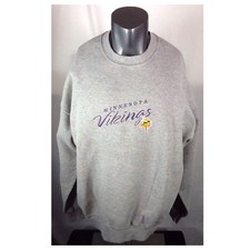 Vintage Lee Sport Minnesota Vikings Crewneck Sweatshirt XL Men  s 90s Gray