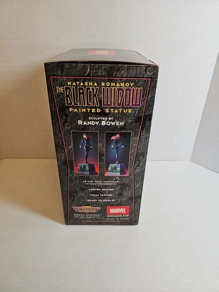 Marvel THE BLACK WIDOW 14 1/2" By  Bowen Painted Statue Signed 1696/4000 Lot 602 - Image 3 of 4