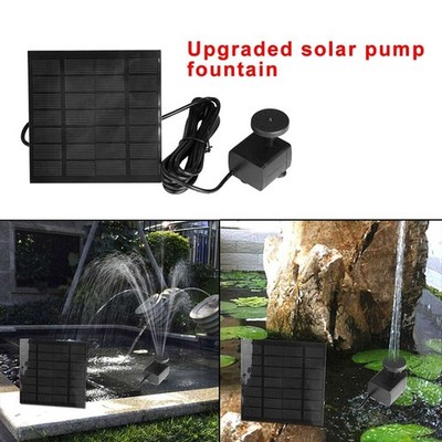 Solarpanel angetriebene Wasserspielpumpe Garten Pool kleiner Teich Aquarium Brunnen