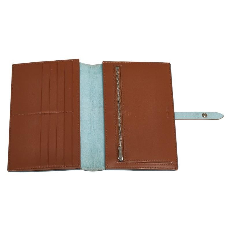 Celine Strap Wallet Large Multi-Function Light Bl… - image 5