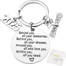 Class of 2025 Graduation Keychain Senior 2025 Graduation Gifts for Her Him, Grad
