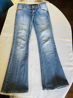 Lee Jeans Womens Blue Denim 26 Regular Fit Boot Cut Mid Rise Stretch 100% Cotton