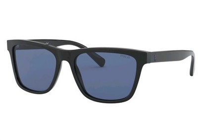 Polo Ralph Lauren Man Sunglasses PH4167 500180 56mm Black - Blue Lens (NIB)