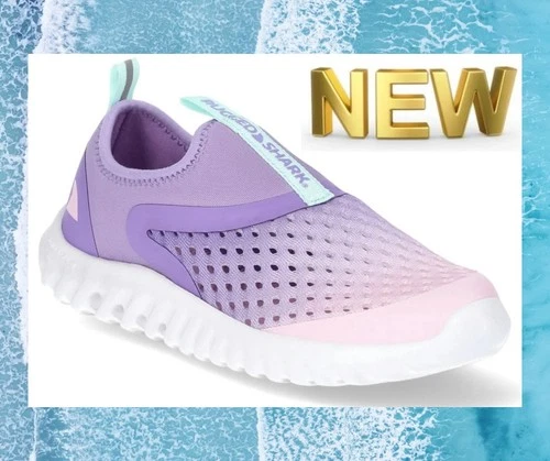 Rugged Shark Kids Water Shoes toddler Size 7 Beach Pool Lake color Purple NEW - Picture 1 of 19