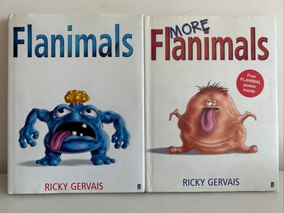 Ricky Gervais Flanimals More Flanimals 2000s Faber RARE 1st Editions/1st Prints