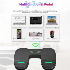 Wireless Page Turner Foot Pedal for Tablets and Smartphones Bluetooth 5.1, USB