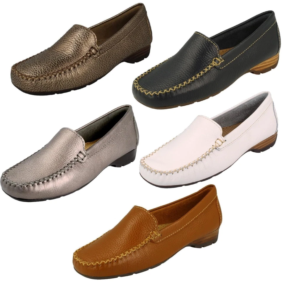 Chaussures Mocassin En Cuir Van Dal Sanson, Sans Fermeture, Femme - Photo 1/1