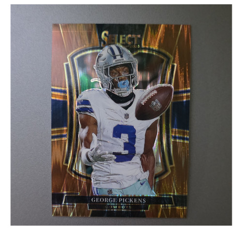 2025 Panini Select George Pickens Cowboys Copper Shock Prizm #197 /899