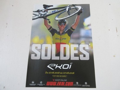 RADSPORT DECOUPE REVUE 126 Philippe GILBERT QUICK STEP WERBUNG EKOI