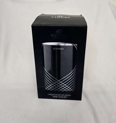 Viners Weinkühler - Premium Edelstahl | schwarze Oberfläche | Barware