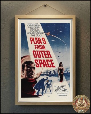 Plan 9 From Outer Space / King Size Repro Poster 24''x16''