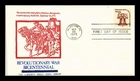 US COVER LIBERTY BELL COIL AMERICANA SERIES FDC REVOLUTIONARY WAR BICENTENNIAL