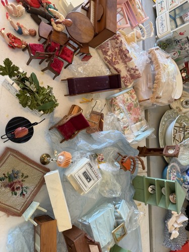 DOLL VINTAGE 56 PIECES NEVER USED STORED AWAY MADE IN JAPAN RARE PIECES  WOOD MA