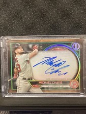 2020 Topps Tribute - Tribute Autographs Michael Chavis #TA-MCH Green /99 (AU)