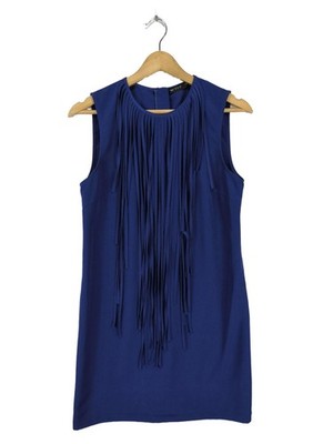 ZARA BASIC Cocktailkleid Damen Kleid Gr. DE 38 blau Elegant