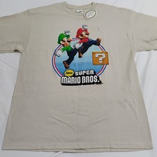 Y2K 2008 Nintendo T-shirt New Super Mario Bros Large Promo Shirt NWT Large
