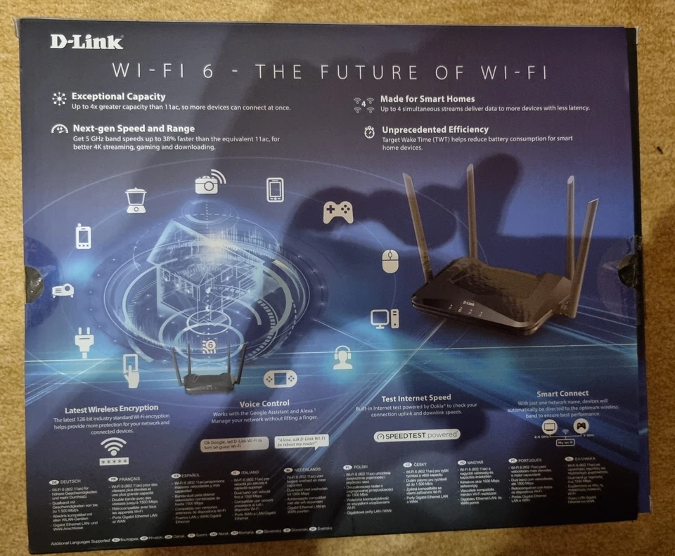 D-Link Exo AX 1500 WiFi 6 Router DIR X1560 - Bild 2 von 3