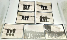 7pc Vtg 1960s U.S. Navy Naval Sailor Officers Airplane Photo Lot Military Men