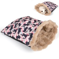 Cat Bed Cave Sleeping Bag, Soft Plush Cats Sack, Cat Beds for Indoor Cats, -W...