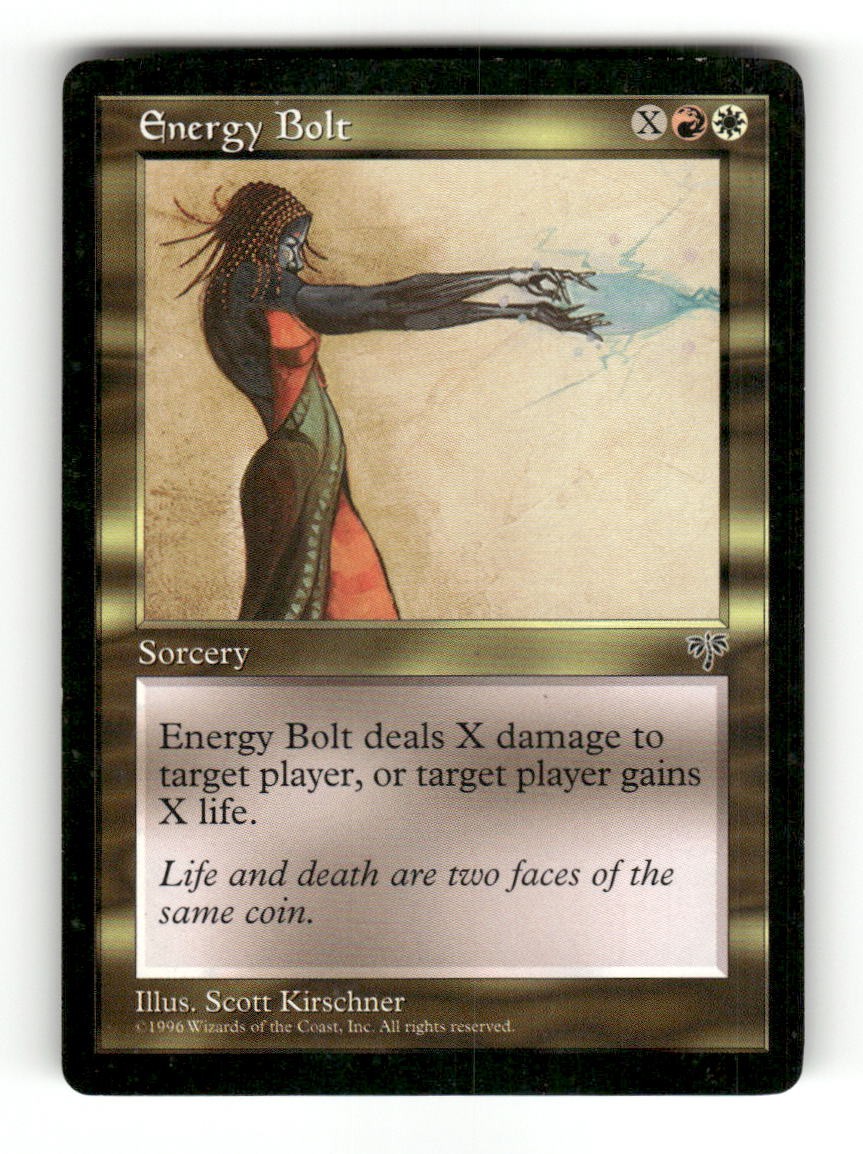 Energy Bolt Rare Mirage Magic: The Gathering Near Mint