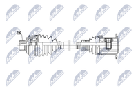 NTY Antriebswelle NPW-AU-073 FüR Audi