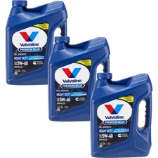 Valvoline 774038 Premium Blue Diesel Engine Oil, 5W40, 3x1 Gal