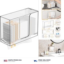 Cq Acrylic Wall Mount Multifold Paper Towel Dispenser Box for Bathroom,Home...